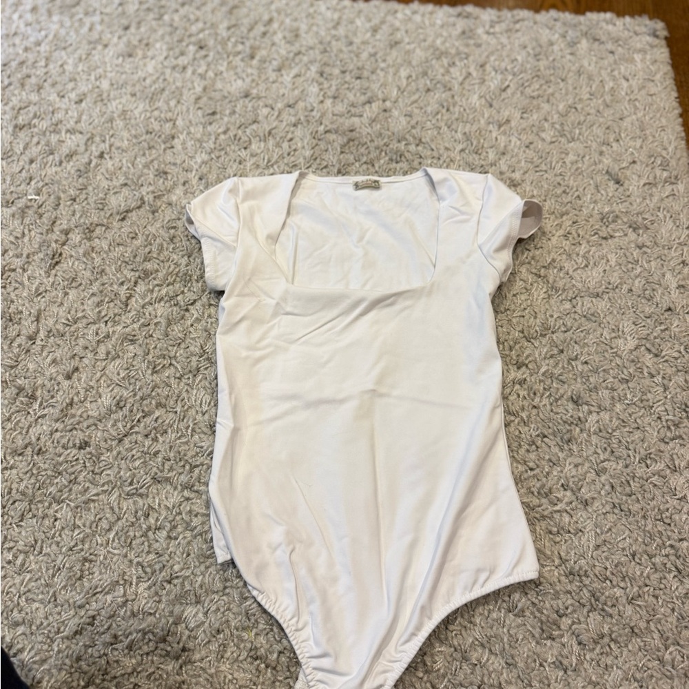 Free People White Bodysuit One Piece